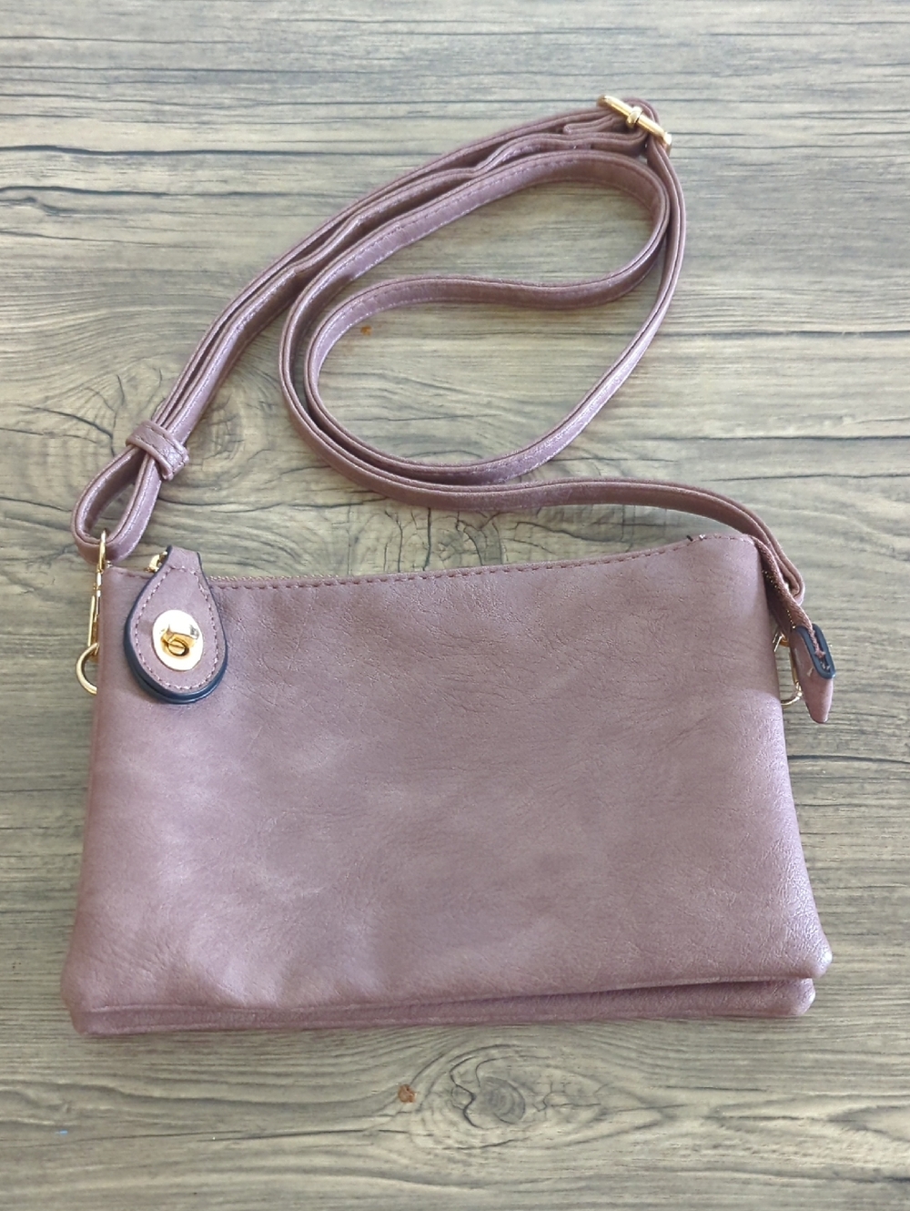 Women's Mauve Crossbody Bag - Classic Everyday Purse